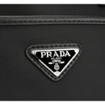 Re-Nylon and Saffiano leather briefcase - Image 4