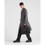 Re-Nylon and Saffiano leather briefcase - Image 11