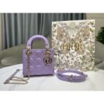 mini Lady Dior Lambskin Bag - Image 5