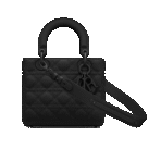 Small  Lady Dior My ABCDior bag Ultramatte Cannage Calfskin