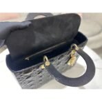 Large Lady Dior bag Lacquer leather - Image 12