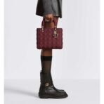 Medium Lady Dior Lambskin  Bag - Image 11