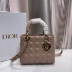Medium Lady Dior Lambskin  Bag - Image 8