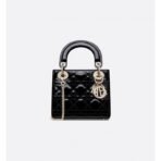 Mini Lady Dior Bag Lacquer leather