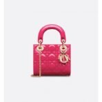 Mini Lady Dior Bag Lacquer leather
