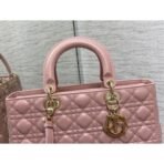 Large Lady Dior Lambskin Bag - Image 8