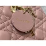 Large Lady Dior Lambskin Bag - Image 6