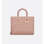 Large Lady Dior Lambskin Bag