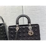 Large Lady Dior Lambskin Bag - Image 6