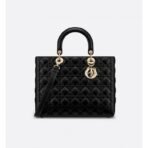 Large Lady Dior Lambskin Bag