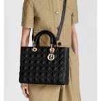 Large Lady Dior Lambskin Bag - Image 10