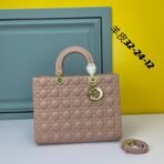 Large Lady Dior Lambskin Bag - Image 7