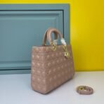 Large Lady Dior Lambskin Bag - Image 6