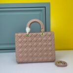 Large Lady Dior Lambskin Bag - Image 5