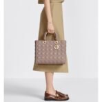 Large Lady Dior Lambskin Bag - Image 10