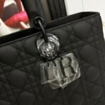 Large Lady Dior Lambskin Bag - Image 6