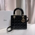Medium Lady Dior Lacquer leather  Bag - Image 8
