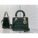 Medium Lady Dior Lacquer leather  Bag - Image 8