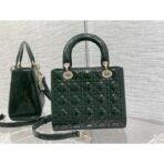 Medium Lady Dior Lacquer leather  Bag - Image 4