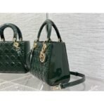 Medium Lady Dior Lacquer leather  Bag - Image 3