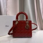 Medium Lady Dior Lacquer leather  Bag - Image 7