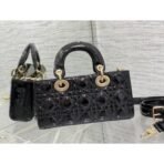 Small Lady D-Joy bag Lacquer leather - Image 3