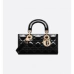 Small Lady D-Joy bag Lacquer leather