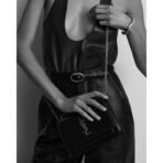 SUNSET CHAIN WALLET IN CROCODILE-EMBOSSED SHINY LEATHER - Image 11