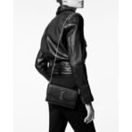 UPTOWN CHAIN WALLET IN GRAIN DE POUDRE EMBOSSED LEATHER - Image 11