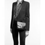 KAIA SMALL SATCHEL IN SHINY CROCODILE-EMBOSSED LEATHER - Image 11