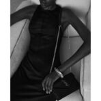 CASSANDRE ENVELOPE CHAIN WALLET IN GRAIN DE POUDRE LEATHER - Image 11