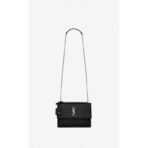 SUNSET MEDIUM IN CROCODILE-EMBOSSED LEATHER