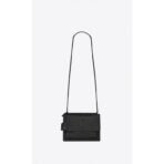 SUNSET MEDIUM IN CROCODILE-EMBOSSED LEATHER