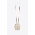 JOE MINI BUCKET BAG IN QUILTED LAMBSKIN