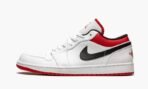 Air Jordan 1 Low White / Gym Red - Image 2