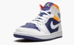 Air Jordan 1 Mid Royal Blue / Laser Orange - Image 5