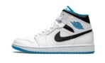 Air Jordan 1 Mid White / Laser Blue