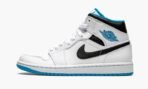 Air Jordan 1 Mid White / Laser Blue - Image 2