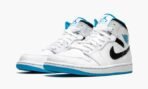 Air Jordan 1 Mid White / Laser Blue - Image 3