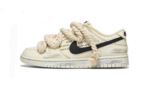 Nike Dunk Low Retro Custom Heatwave Made Oxidized Distressed Hemp Rope Straps Beige