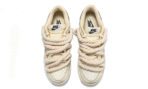 Nike Dunk Low Retro Custom “Heatwave Made” Oxidized Distressed Hemp Rope Straps Beige - Image 5