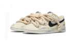 Nike Dunk Low Retro Custom “Heatwave Made” Oxidized Distressed Hemp Rope Straps Beige - Image 6